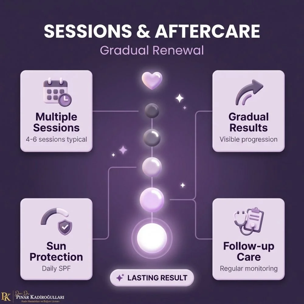 How many sessions for genital lightening Istanbul