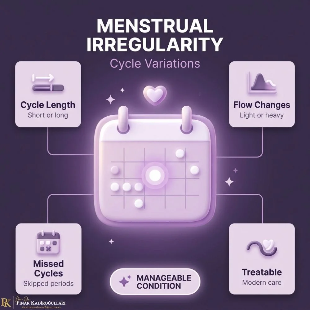 Causes of irregular periods in women