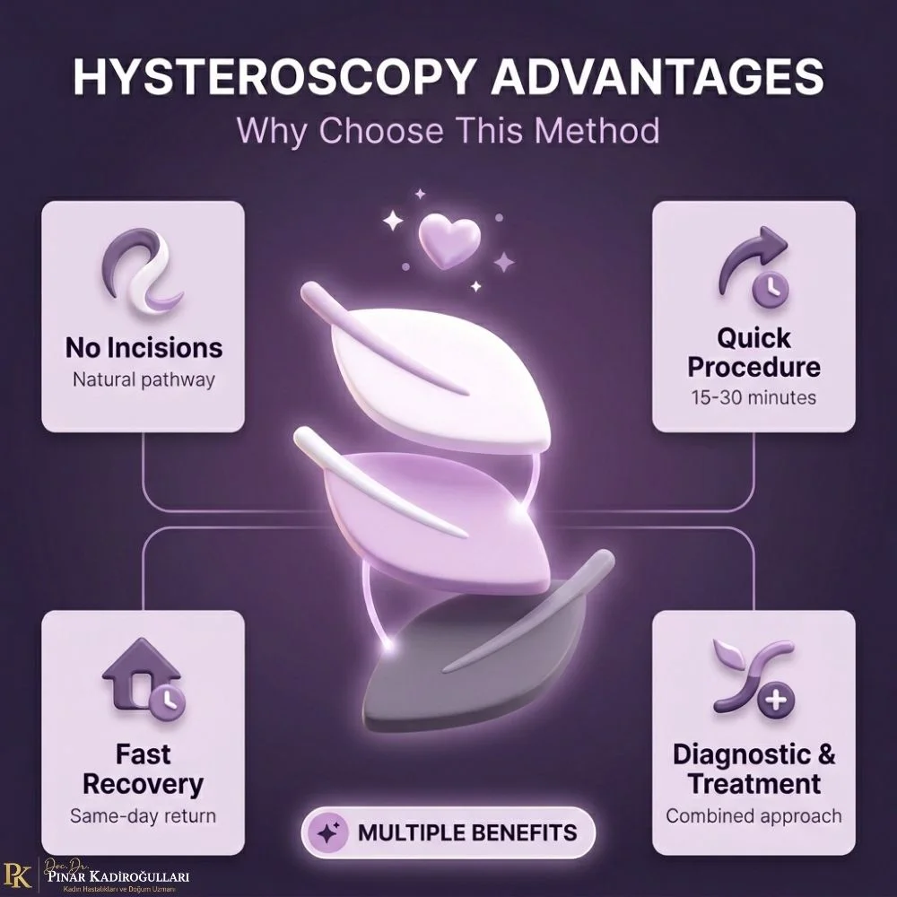 Incision-free hysteroscopy advantages Turkey