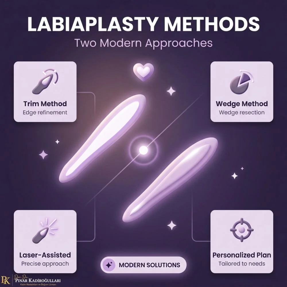 Wedge V labiaplasty natural edge preservation