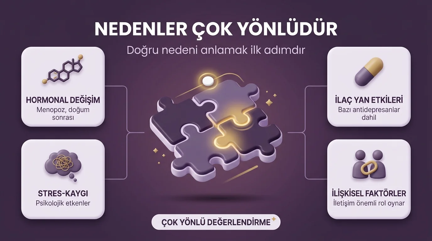 Kadınlarda cinsel isteksizlik nedenleri