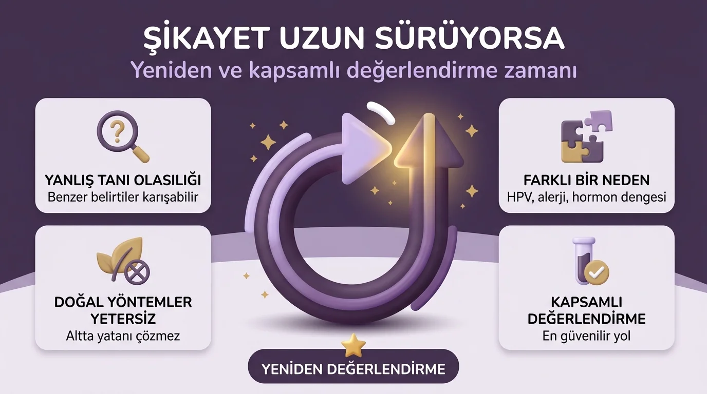 geçmeyen vajinal akıntı